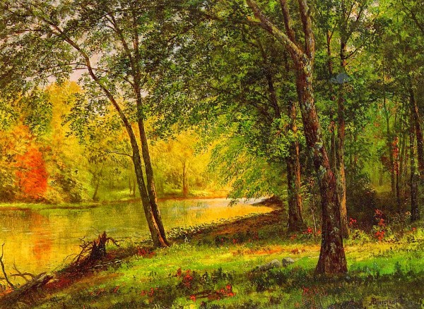 Along the Merced River by Albert Bierstadt
